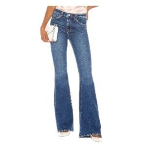 L'Agence Bell High-Rise Flare Denim Jeans Authentique 25 NWOT